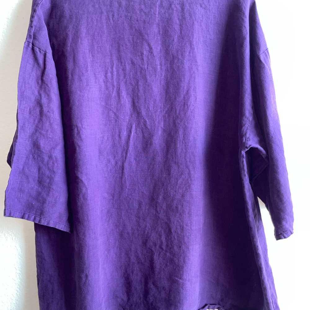 bryn Walker Deep Purple V-Neck Tunic - Picture 4 of 4